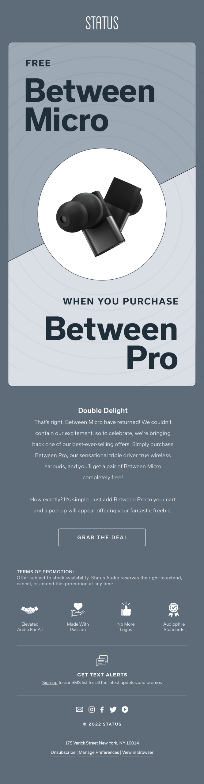 Status Audio Campaign – Between Micro Offer