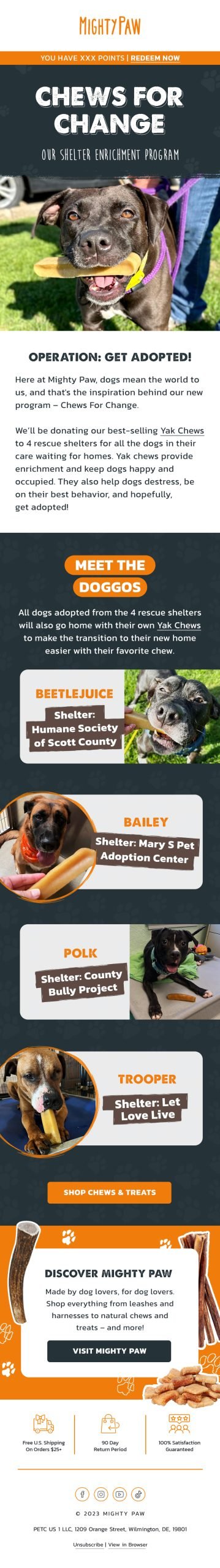 Mighty Paw – Chews for Change